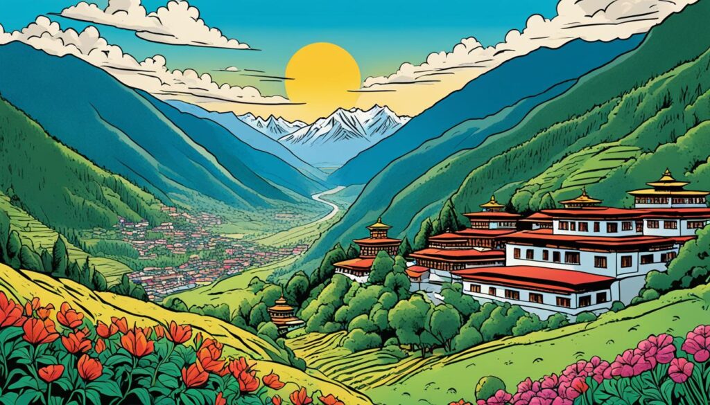 Blühende Landschaften in Bhutan