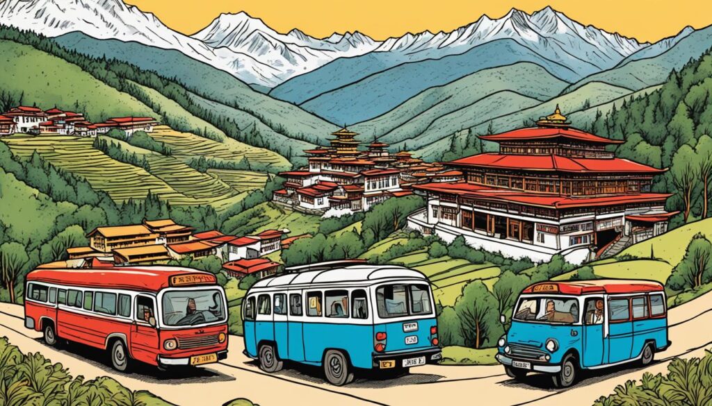 Lokale Verkehrsmittel in Bhutan