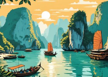 Kreuzfahrten in der Halong-Bucht