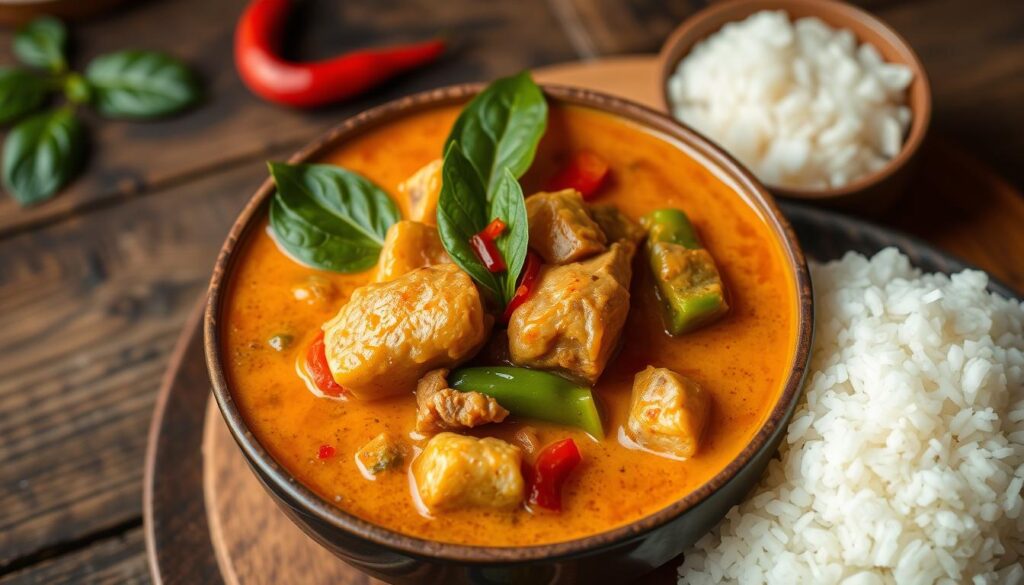 Panaeng Curry mit Reis