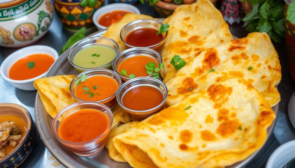 Roti Gaeng, thailändische Pfannkuchen mit Curry-Geschmack