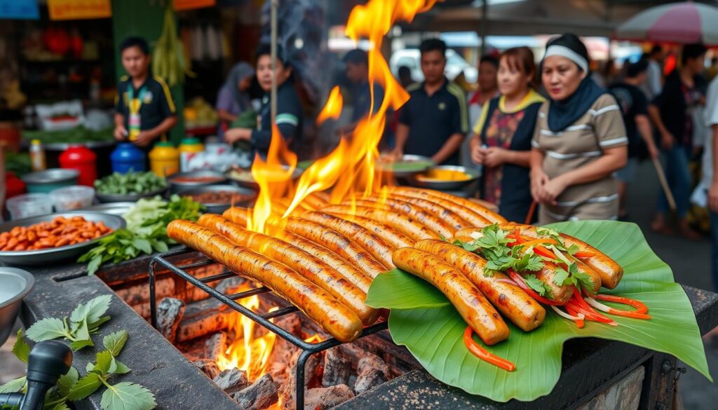 Thailändische Grillwürste