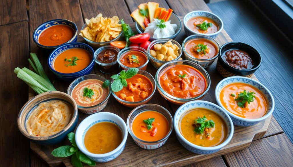 Vielfalt der Thai-Dips