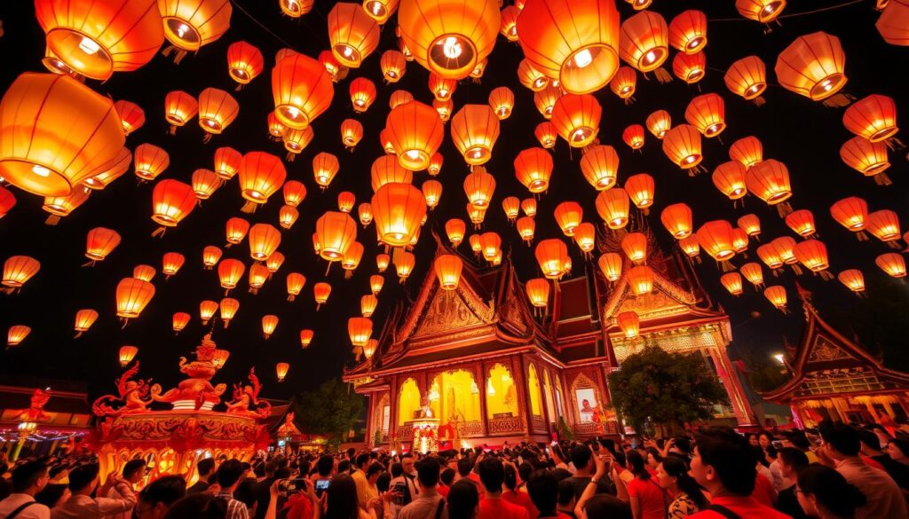 Yi Peng Laternenfest in Thailand